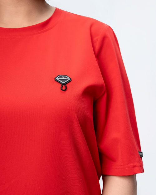 Bluza medyczna BASIC damska czerwona