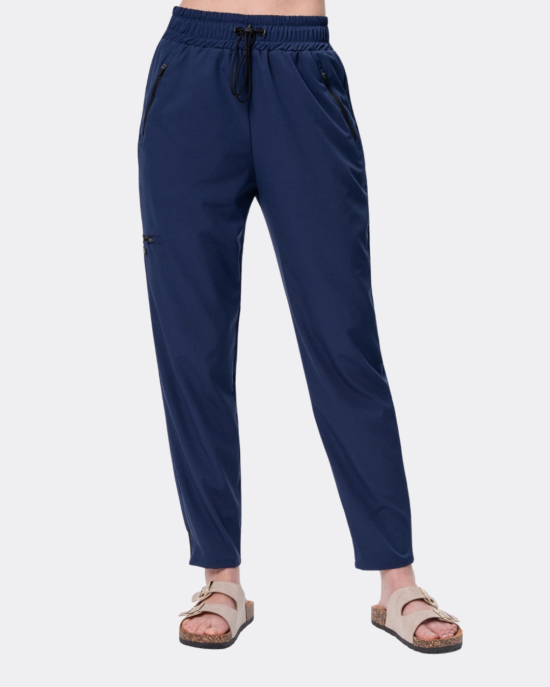 Komplet medyczny damski COMFORT granatowy Bluza BASIC + Spodnie LOOSE