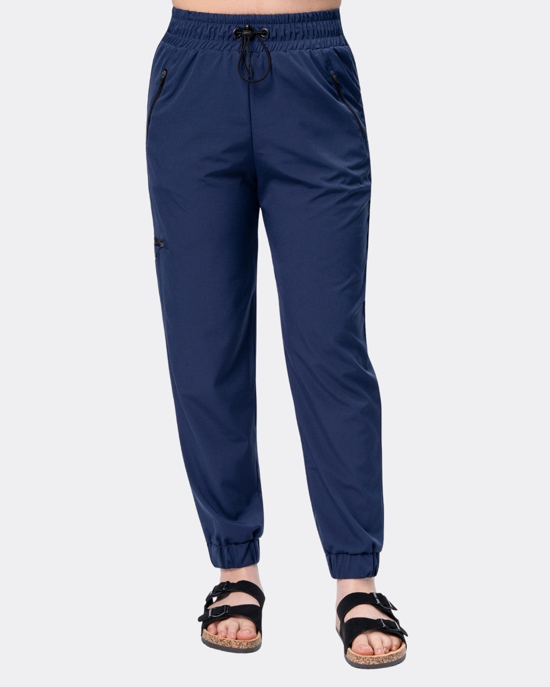 Komplet medyczny damski CLASSIC granatowy - Bluza BASIC + Spodnie FIT