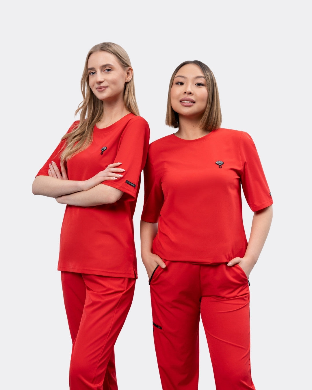Bluza medyczna BASIC damska czerwona