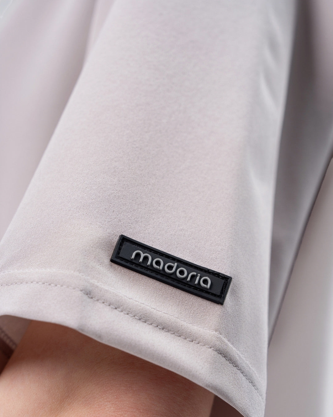 Bluza medyczna BASIC damska szara rękaw logo