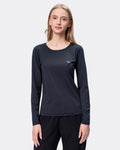 Longsleeve medyczny REGULAR damski czarny