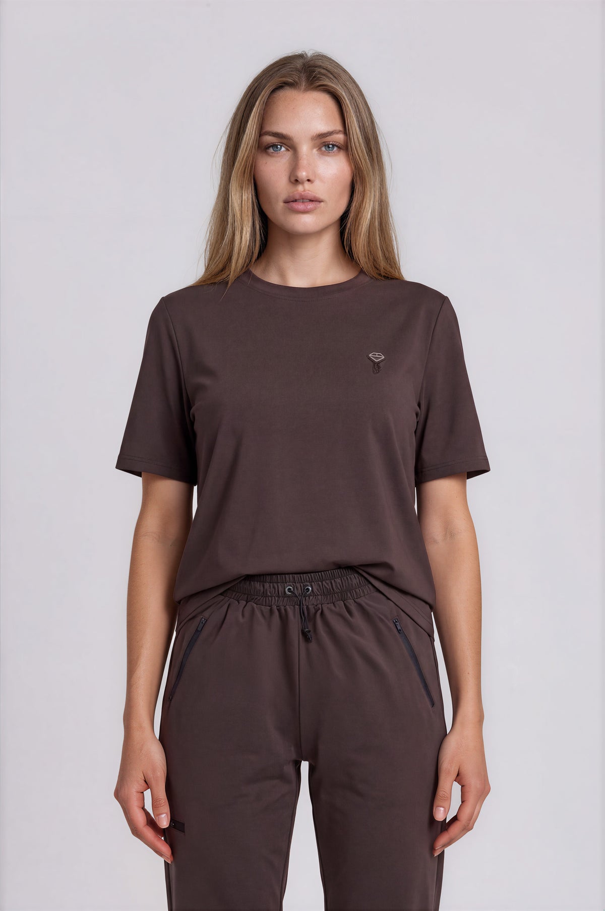 Bluza medyczna BASIC damska brązowa
